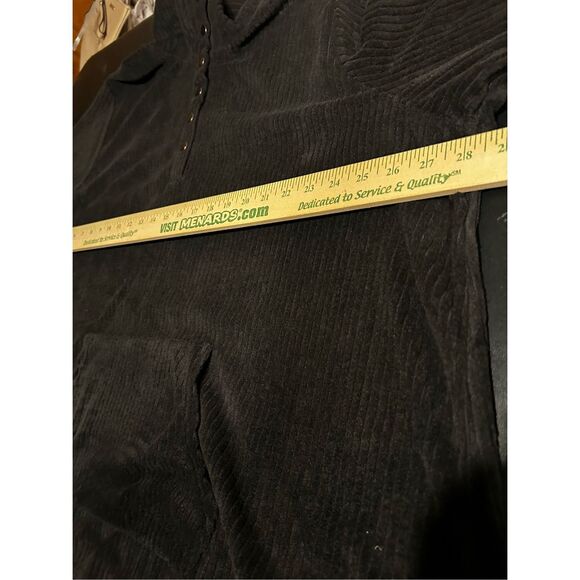 Catherines Size 3XWP Long Sleeve Tunic Top Front Snap Tunnel Pocket - Picture 11 of 13